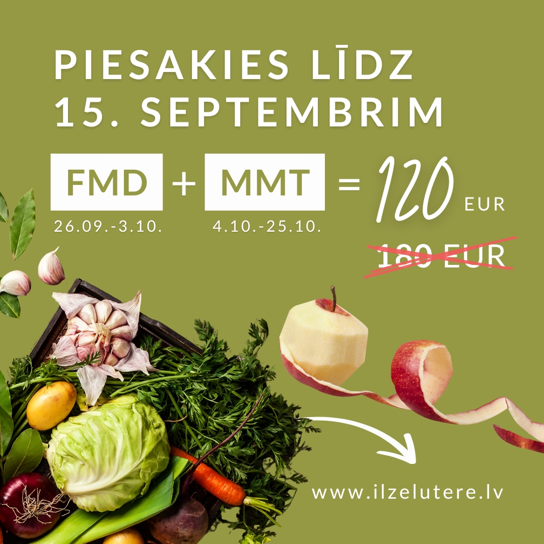 Īpašais piedāvājums diētas sprintam un maratonam kopā ar Ilzi Luteri tiešsaistē