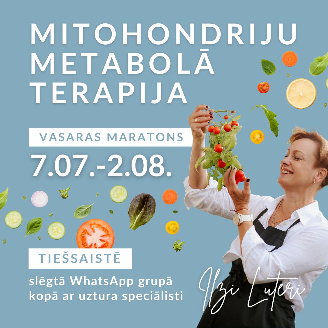 Metabolā terapija mēneša garumā ar receptēm no Ilze Lutere