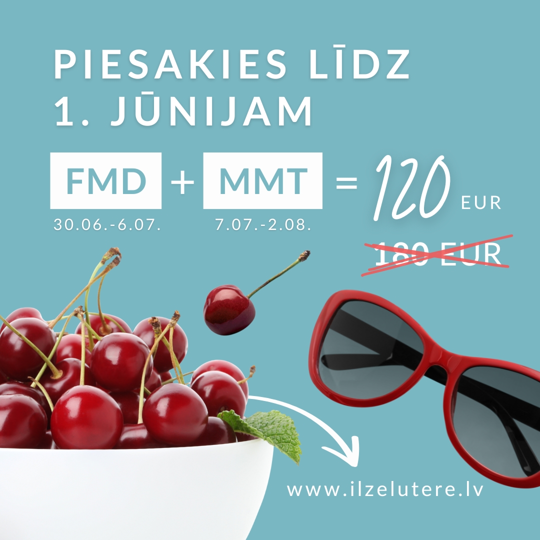 Ilzes Luteres vadītais FMD (Fasting Mimicking Diet) un MMT vasarā ar atlaidi