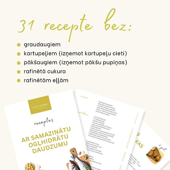 Receptes ar samazinātu ogļhidrātu daudzumu